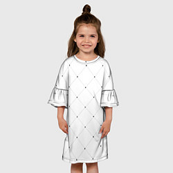 Платье клеш для девочки Точечный узор!, цвет: 3D-принт — фото 2