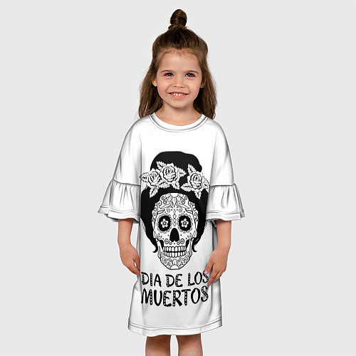 Детское платье День мертвецов / 3D-принт – фото 3