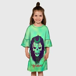 Платье клеш для девочки Чаровница, цвет: 3D-принт — фото 2