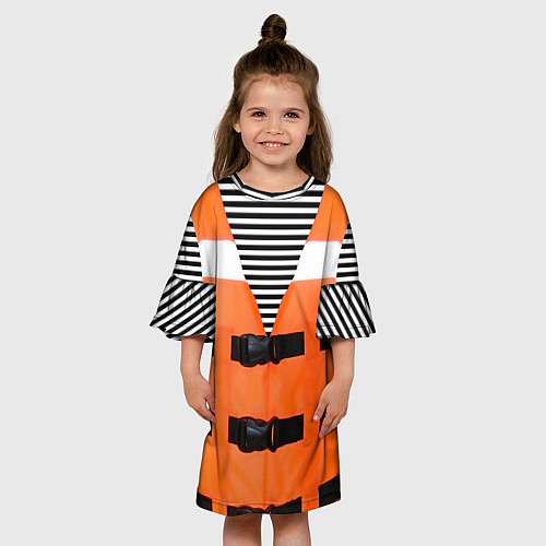 Детское платье Матрос / 3D-принт – фото 3