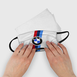 Маска для лица детская BMW M: White Sport цвета 3D-принт — фото 2