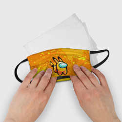 Маска для лица детская AMONG US - Pikachu, цвет: 3D-принт — фото 2