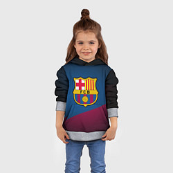 Толстовка-худи детская FCB Barcelona, цвет: 3D-меланж — фото 2