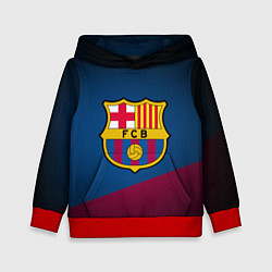Толстовка-худи детская FCB Barcelona, цвет: 3D-красный