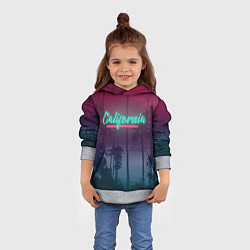 Толстовка-худи детская California, цвет: 3D-меланж — фото 2