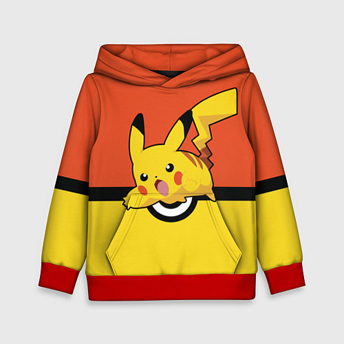 Детская толстовка Pikachu / 3D-Красный – фото 1