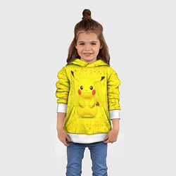 Толстовка-худи детская Pikachu, цвет: 3D-белый — фото 2