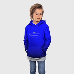 Толстовка-худи детская BSOD, цвет: 3D-меланж — фото 2