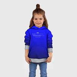 Толстовка-худи детская BSOD, цвет: 3D-меланж — фото 2