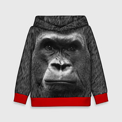 Толстовка-худи детская Взгляд, цвет: 3D-красный