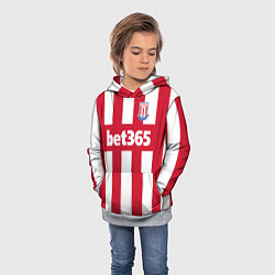 Толстовка-худи детская Stoke City FC: Bet365, цвет: 3D-меланж — фото 2