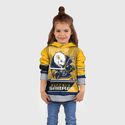 Толстовка-худи детская Buffalo Sabres, цвет: 3D-меланж — фото 2