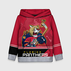 Толстовка-худи детская Florida Panthers, цвет: 3D-меланж