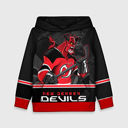 Толстовка-худи детская New Jersey Devils, цвет: 3D-красный