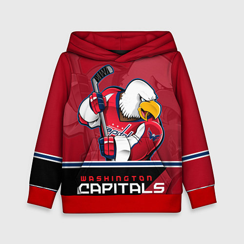 Детская толстовка Washington Capitals / 3D-Красный – фото 1
