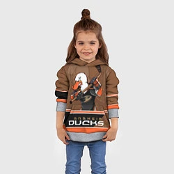 Толстовка-худи детская Anaheim Ducks, цвет: 3D-меланж — фото 2