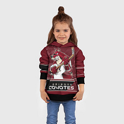 Толстовка-худи детская Arizona Coyotes, цвет: 3D-черный — фото 2