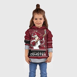 Толстовка-худи детская Arizona Coyotes, цвет: 3D-меланж — фото 2
