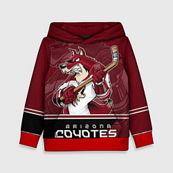 Толстовка-худи детская Arizona Coyotes, цвет: 3D-красный