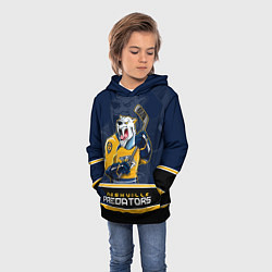 Толстовка-худи детская Nashville Predators, цвет: 3D-черный — фото 2