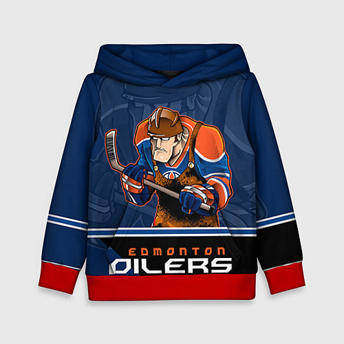 Детская толстовка Edmonton Oilers / 3D-Красный – фото 1