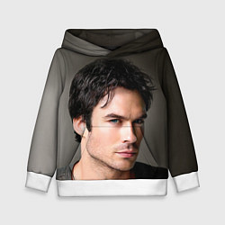 Толстовка-худи детская Ian Somerhalder, цвет: 3D-белый