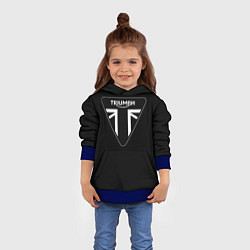 Толстовка-худи детская Triumph 4, цвет: 3D-синий — фото 2