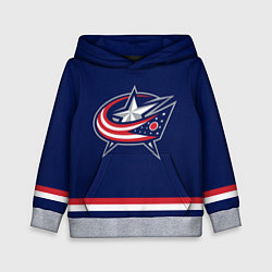 Толстовка-худи детская Columbus Blue Jackets, цвет: 3D-меланж