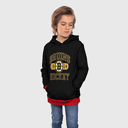 Толстовка-худи детская Boston Bruins: Est.1924, цвет: 3D-красный — фото 2