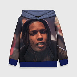 Толстовка-худи детская ASAP Rocky: Black Hip-Hop, цвет: 3D-синий