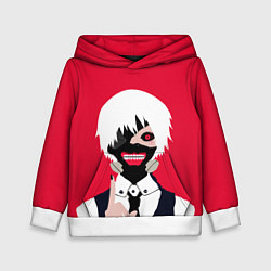 Толстовка-худи детская Tokyo Ghoul, цвет: 3D-белый