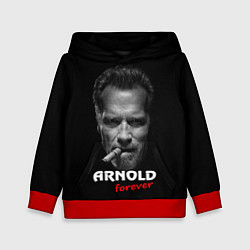 Толстовка-худи детская Arnold forever, цвет: 3D-красный