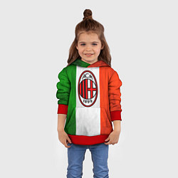 Толстовка-худи детская Milan2, цвет: 3D-красный — фото 2