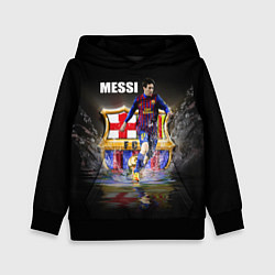 Толстовка-худи детская Messi FCB, цвет: 3D-черный