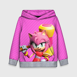 Толстовка-худи детская Amy Rose, цвет: 3D-меланж