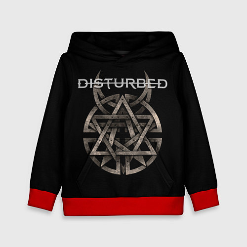 Детская толстовка Disturbed Logo / 3D-Красный – фото 1