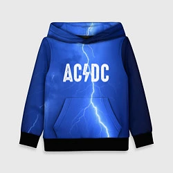 Толстовка-худи детская AC/DC: Lightning, цвет: 3D-черный