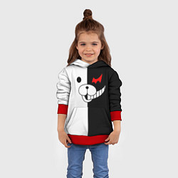 Толстовка-худи детская Monokuma, цвет: 3D-красный — фото 2