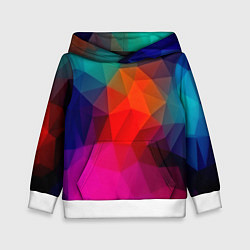 Толстовка-худи детская Abstraction, цвет: 3D-белый