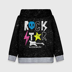 Толстовка-худи детская Rock Star, цвет: 3D-меланж