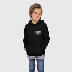 Толстовка-худи детская BMW motorsport, цвет: 3D-меланж — фото 2