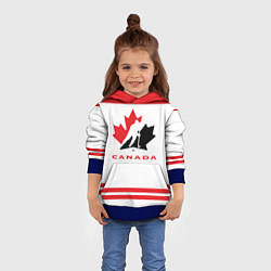Толстовка-худи детская Canada Team, цвет: 3D-синий — фото 2