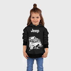 Толстовка-худи детская Jeep, цвет: 3D-черный — фото 2