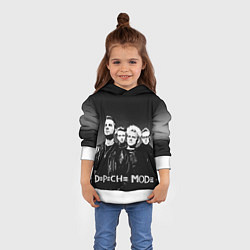 Толстовка-худи детская Depeche Mode: mono, цвет: 3D-белый — фото 2