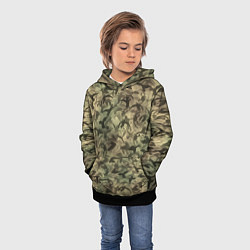 Толстовка-худи детская Камуфляж с утками, цвет: 3D-черный — фото 2