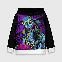 Толстовка-худи детская Lil Wayne Art, цвет: 3D-белый