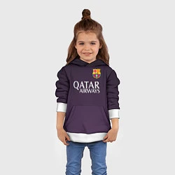 Толстовка-худи детская Barcelona FC: Violet, цвет: 3D-белый — фото 2