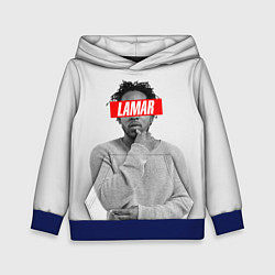 Толстовка-худи детская Lamar Supreme, цвет: 3D-синий