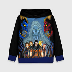 Толстовка-худи детская Dethklok: Heroes, цвет: 3D-синий