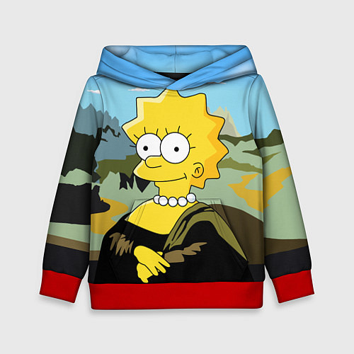 Детская толстовка Mona Liza / 3D-Красный – фото 1